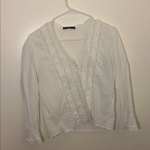 Brandy Melville White Lace Longsleeve